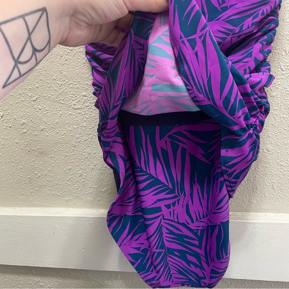 Purple & Teal Old Navy Swimsuit - Picture 4 of 6